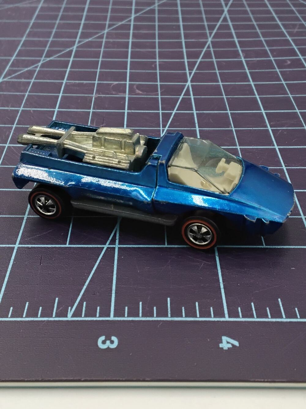 1969 Hairy Hauler (SAPPHIRE BLUE ) Redline Collectible Loose Hot Wheels Mattel